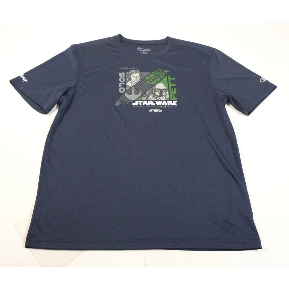 Run Disney Star Wars Rivals Run 2019 Solo Fett Athletic Shirt Size M